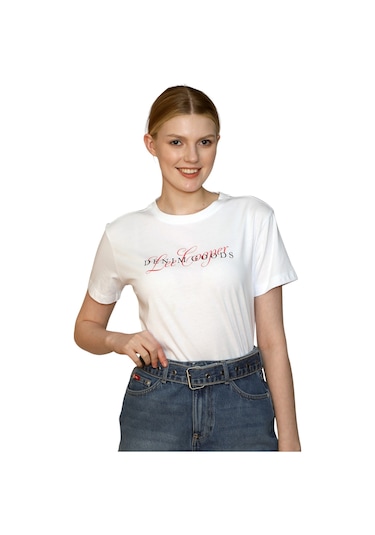 Lee Cooper Kadın T-shirt 242 Lcf 242007 Beyaz