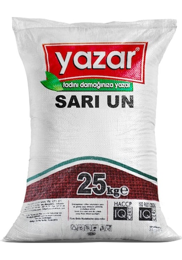 Yazar Taş Değirmende Öğütülmüş Sarı Un 25 KG