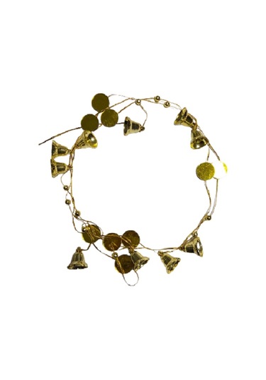 Yılbaşı Kapı Süsü Aynalı Gold