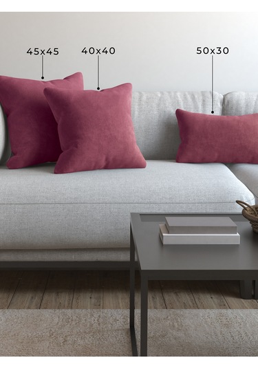 Br Demor Home Soft Series Lavanta Pembesi Kırlent, Yastık Kılıfı Lavanta Pembesi