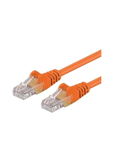 Cat6 Patch Kablo 3 Metre U/utp Lszh %100 Saf Bakır Cu/cu 1 Gigabit - Turuncu