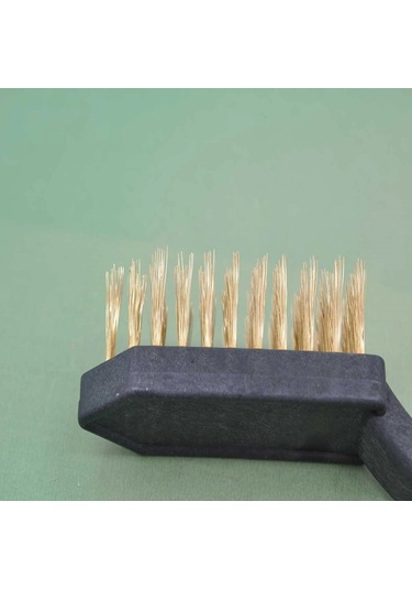 Metal Tel Fırça Plastik Saplı Pas Kir Sökme Temizleme Fırçası 1 Battery