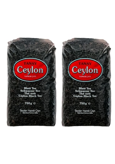 Tanay Ceylon İthal Yaprak Seylan Çayı 2 x 750 G