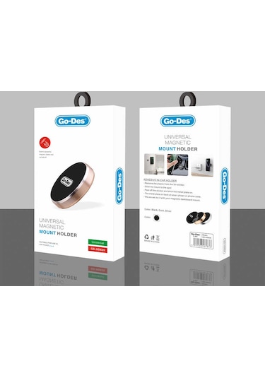 Go Des GD-HD626 Araç İçi Magnetik Telefon Tutucu Yapıştırmalı Tasarım - ZORE-267368