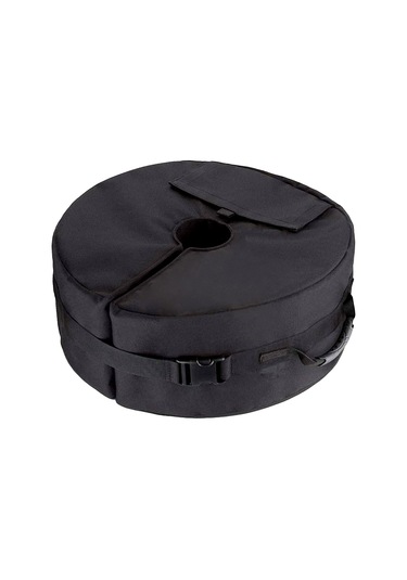 Aubyhe Siyah 900d Oxford Kumaş, 46x15cm, 8cm Delikli, Rulo Tasarım, Çadır & Şemsiye Sabitleyici, Toparlayıcı Kumaş, Dış Mekan Kullanıma Uygun, Hg0043