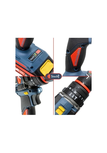 Stech Stechend Sx22-2x4.0 Akülü Kömürsüz Darbeli Matkap 20v 4.0ah