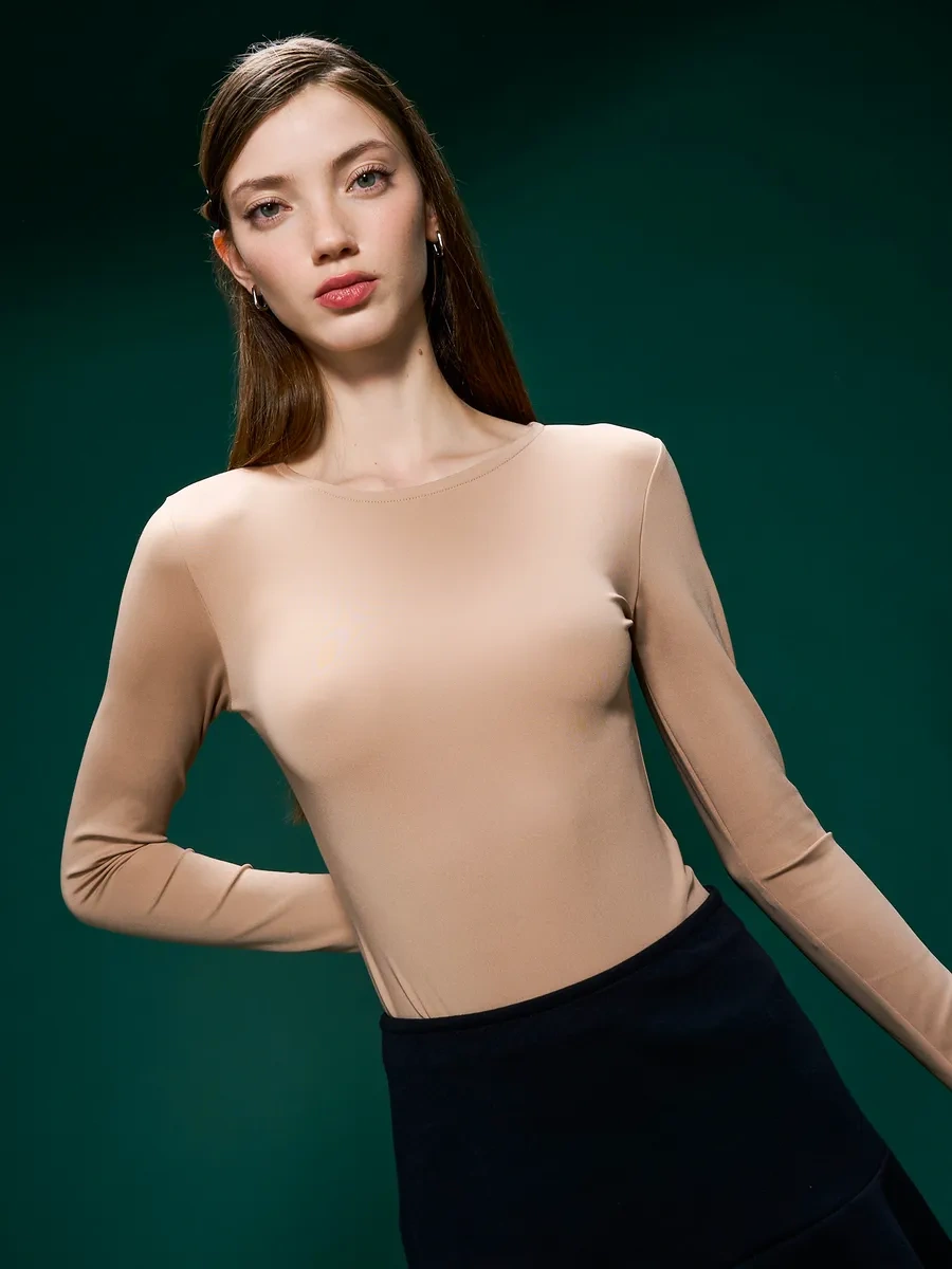 Tvoe Uzun Kollu Askılı Kazak 196406245 Bej