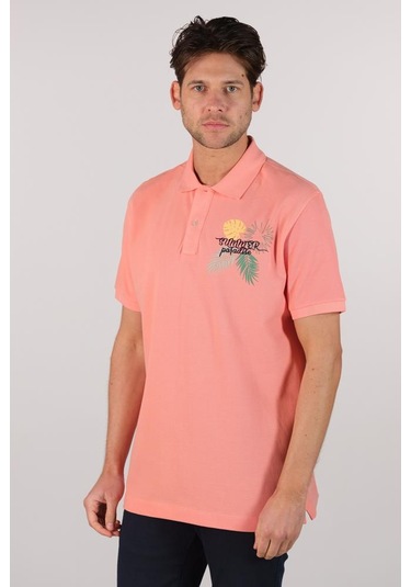 Arma Erkek Büyük Beden Polo Yaka Tişört Y22374869001 Pembe