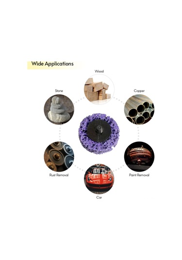 Springsun 6 Adet 50mm Çapında Yüksek Hızda Çalışan Metal Ve Ahşap İçin Aşındırıcı Disk Seti