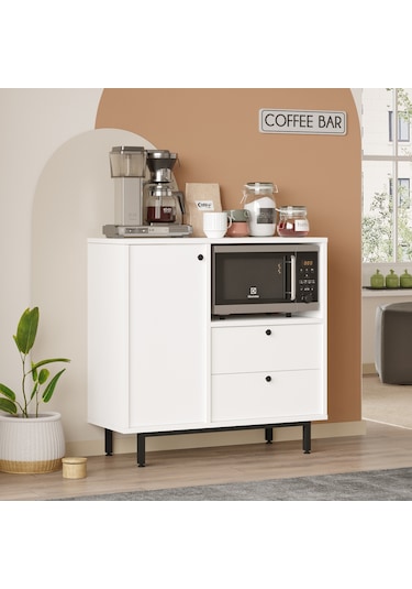 Robin Home Mocha Kahve Köşesi Çok Amaçlı Dolap Mutfak Dolabı Beya