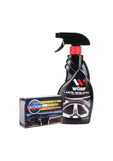 Wörf Lastik Parlatıcı 500 Ml & Parlatıcı Sünger