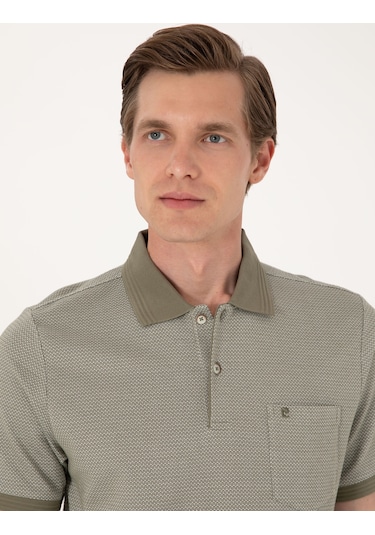 Pierre Cardin Erkek Haki Tişört 50306862-vr027