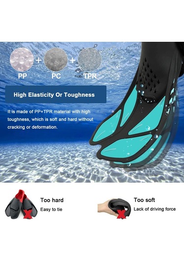 Dalış Paletleri, Su Sporları İçin Dalış Ekipmanları Çok Renkli