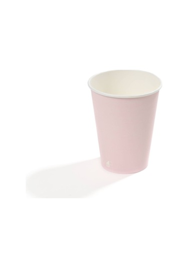 14 Oz Single Wall Baskılı Karton Bardak Pembe 50 Adet 50