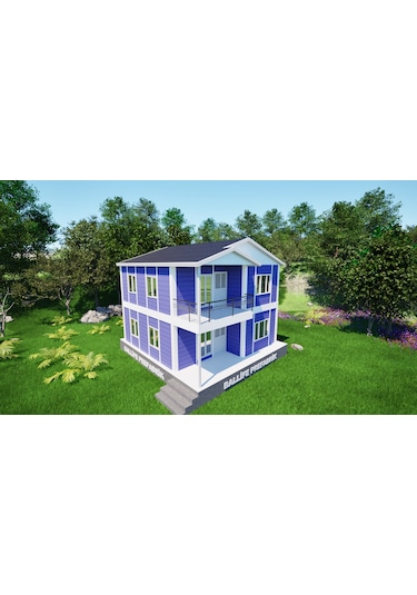 Ballife Prefabrik 118 M2 Standart Dubleks Prefabrik Konut