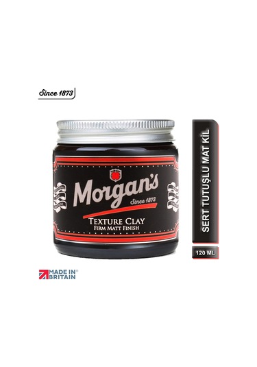 Morgan's Pomade Texture Clay Firm Matt Finish - Doku Veren Sert Saç Şekillendirme Kili 120 ML