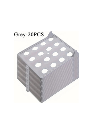 Oldfriend 20 Parça Beyaz Yığınlanabilir Giyim Organizatörü - Taşınabilir Dolap Düzenleyici Beyaz