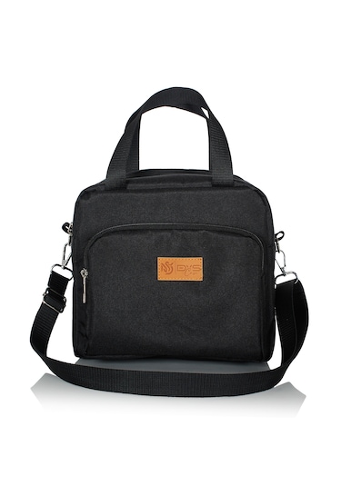 2'li Set 10+10 L Yemek Taşıma Çantası Sıcak Ve Soğuk Termal Termo Siyah