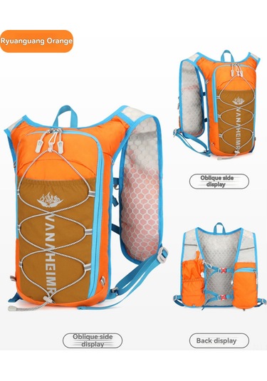 Reedark Outdoor Spor Sırt Çantası: Yüksek Dayanıklı, Işık Yansıtan, Su Geçirmez, Koşu-seyahat-bisiklet İçin Turuncu