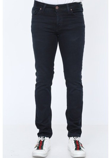 Digital Jeans Erkek Slim Fit Dar Kesim Dar Paça Kot Pant Kahverengi Açık Gri