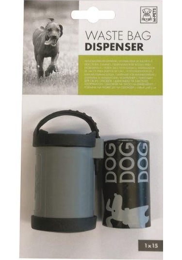 M-Pets Köpek Dışkı Toplama Poşeti ve Taşıma Kabı 15 Adet