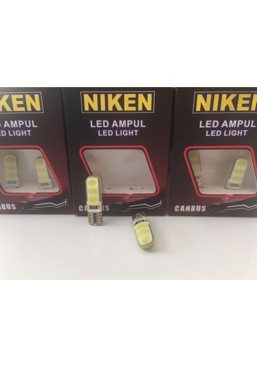 T10 Led-Park Ampul Ledi-Plaka Ampul Ledi Canbus Beyaz Silikon Led