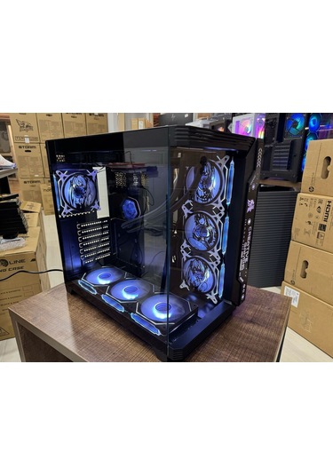 7 Argb Anime Karakterli Fanlı Pc Kasası 850w 80 Plus Bronze Powerli 360mm Sıvı Soğutmalı Siyah