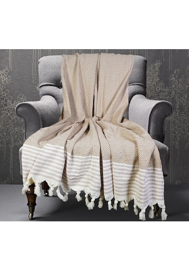 Pamuklu Organik Buldan Tekli Berjer Koltuk Örtüsü 180X150Cm