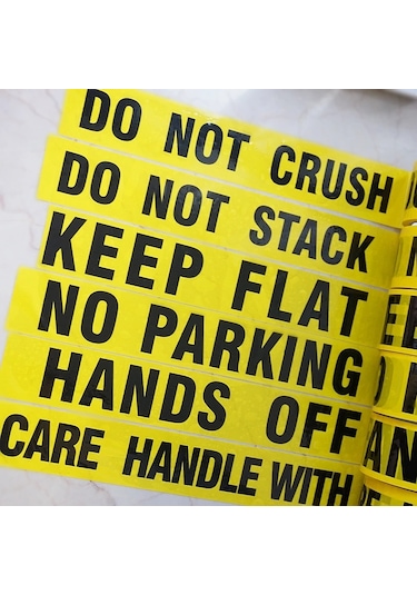 1/rulo 48mm 25 M Uyarı Işareti Bantları Hiçbir Park Eller Kapalı İş Güvenliği Do Not Crush