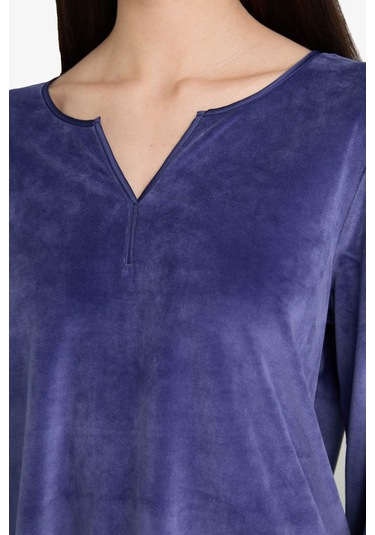 Defacto Pijama Takımı Regular Fit Uzun Kollu Velur Üst Uzun Alt-fall İn Love A3356ax25aupr160 Mor Defacto Pijama Takımı Regular Fit Uzun Kollu Velur Üst Uzun Alt-fall İn Love A3356ax25aupr160 Mor