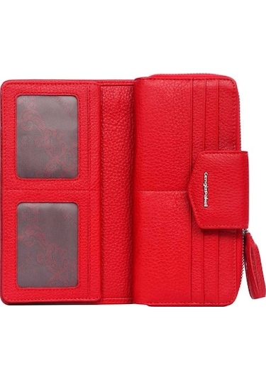 Cengiz Pakel Hakiki Deri Kadın Cüzdan-Portföy 65133-Kırmızı (432624039)-65133-Kırmızı