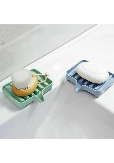 Yeşil Buğday Samanı Banyo Sabunluk Depolama Tutucu Raf Sabun Kutusu Kaymaz Drenaj Sabun Kutusu