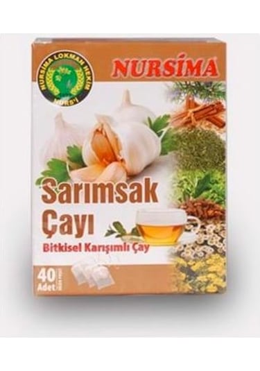 Nursima Bitkisel Karışımlı Sarımsak Çayı 40 x 1.5 G