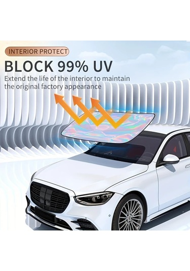 Dashanshop 2017-2024 Toyota Chr Katlanır Ön Cam Güneşlik Koruyucu Oto Aksesuarı