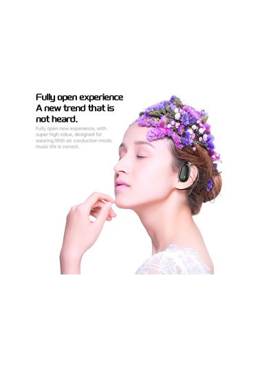 X18 Açık Hava İletim Kablosuz Bt Kulaklıklar, Kulağa Takılan, Kulakta Olmayan, Dijital Ekranlı Enc Gürültü Azaltma Spor Kulaklıkları