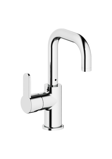 Adell Lento Kuğu 3/8 Krom Lavabo Bataryası Parlak Krom