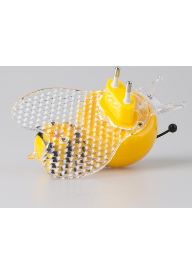 Flybuy Sensörlü Odası Led Lambası Gece Aydınlatma Figürü Çocuk Bebek Arı Lj Sarı - Siyah