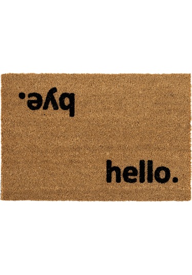 Coco Hello Bye Kıl Kapı Önü Paspası 40x60 3678 Natural