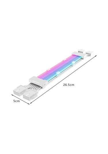 Geeksen Suntek Rgb Ekstansiyon Kablosu Seti, Bilgisayar Pc Güç Kaynağı İçin Fonksiyonel Kablolar