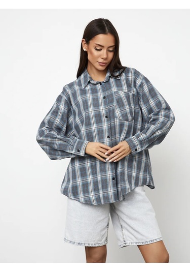 Namalı'd Kadın Ekoseli Gömlek 316130029