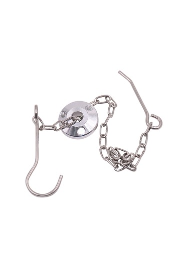 Neevoyu Kampanyalı Katlanır Alüminyum Kamp Ocağı Askılığı - Zincirli Ayarlanabilir Yükseklik Gümüş