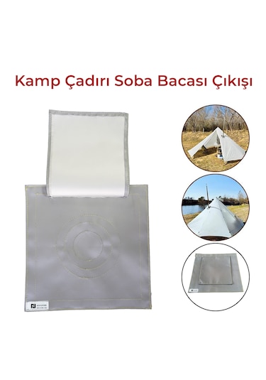 Kamp Çadırı Soba Baca Çıkışı Tek Katlı 30 x 30 CM