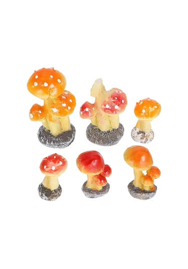 Bahçe Mantar Evi Küçük Peyzaj Dekorasyonu Bebek Evi Minyatürleri