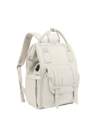 Unicomlife Dimute Shop Çok Fonksiyonlu Usb Anne Ve Bebek Çantı-beyaz Beyaz