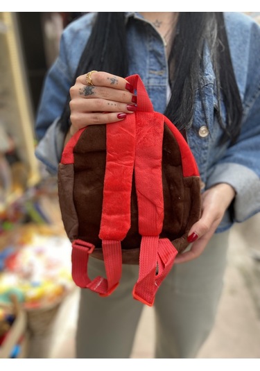 Super Mario Peluş Sırt Çantası 22 Cm-2035 Altın