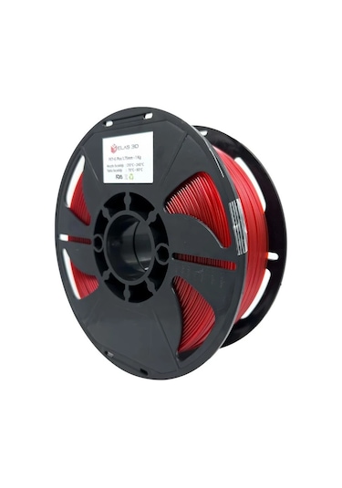Elas Pet-g Plus Filament Kırmızı 1.75mm 1kg