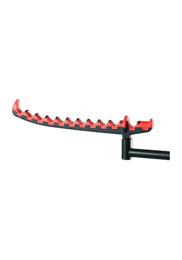 Ranyeek Kırmızı-siyah Abs+tpe Oluklu Olta Sapı Tutucu 27cm, 85g