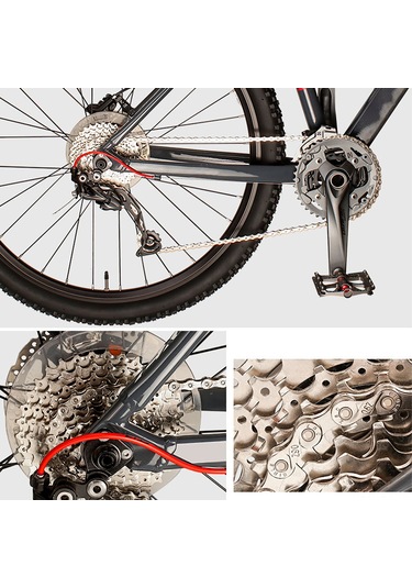 Fosenze Dağ Bisikleti Zinciri 10 Vitesli, Karbon Çelikten Yapılmış, Hız Değiştirme Ekipmanı Çok Renkli