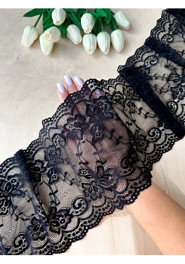 Bel' Evaa Furnıtura 18 Cm Genişlik, 1 Metre Uzatılabilir Dantel Etiketsiz Dantel 360750972