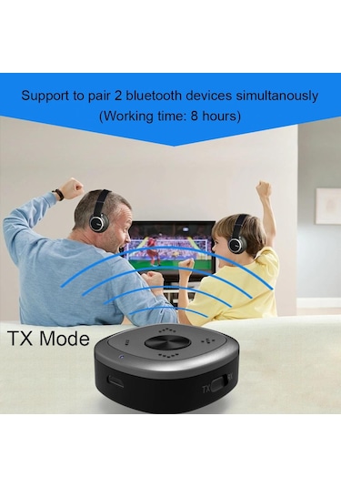 Bt5.0 Rx-tx Kablosuz Ses Adaptörü Aptx Csr Ll Çift Kulaklık Bağlantı